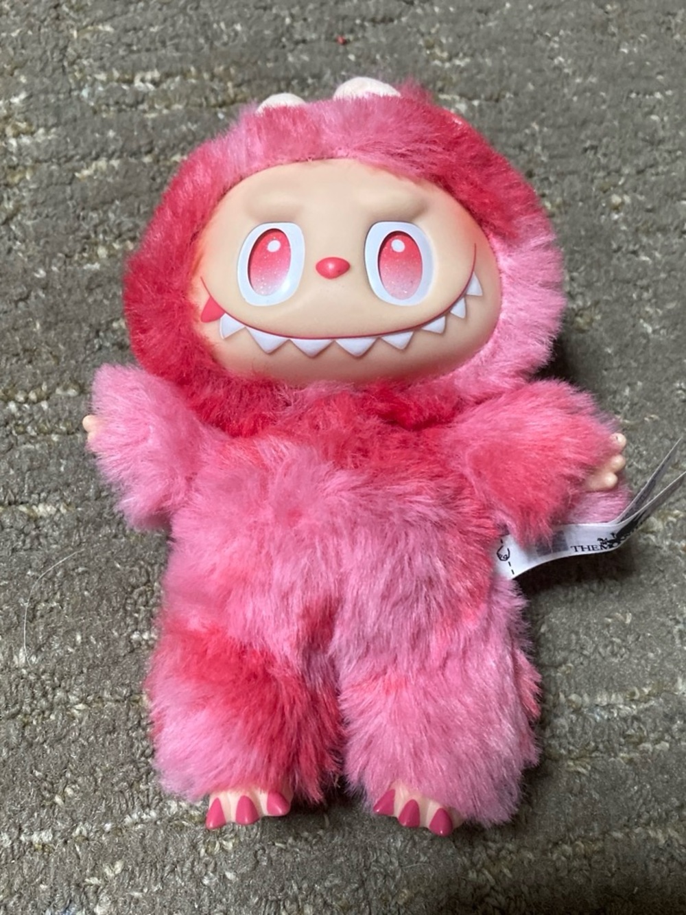 Pink Fuzzy Monster Plush Toy - Cute Pink Plush Companion